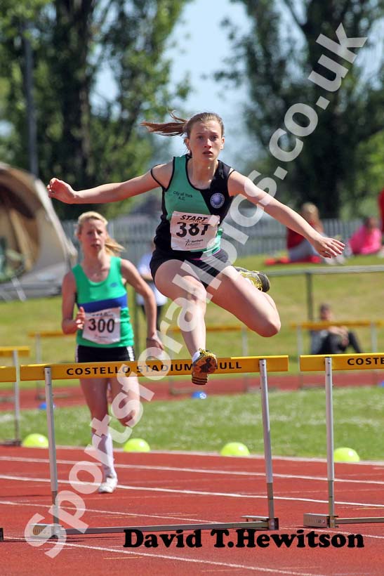 Chelsea Walker, under-17s 300 metres hurdles, Northern under-15/17/20s.